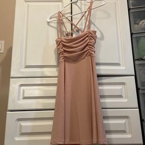 Stretchy pink summer dress. Size M.